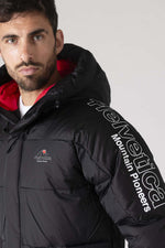 Black hooded down jacket - Image n°3