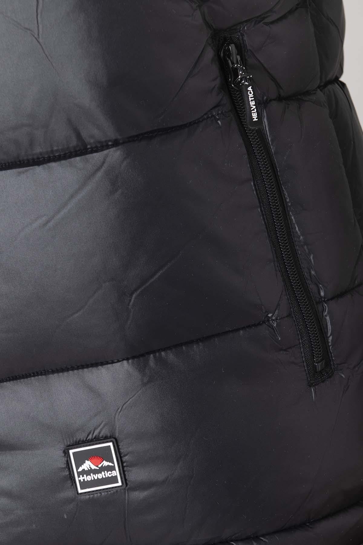Black nylon sleeveless down jacket - Image n°9