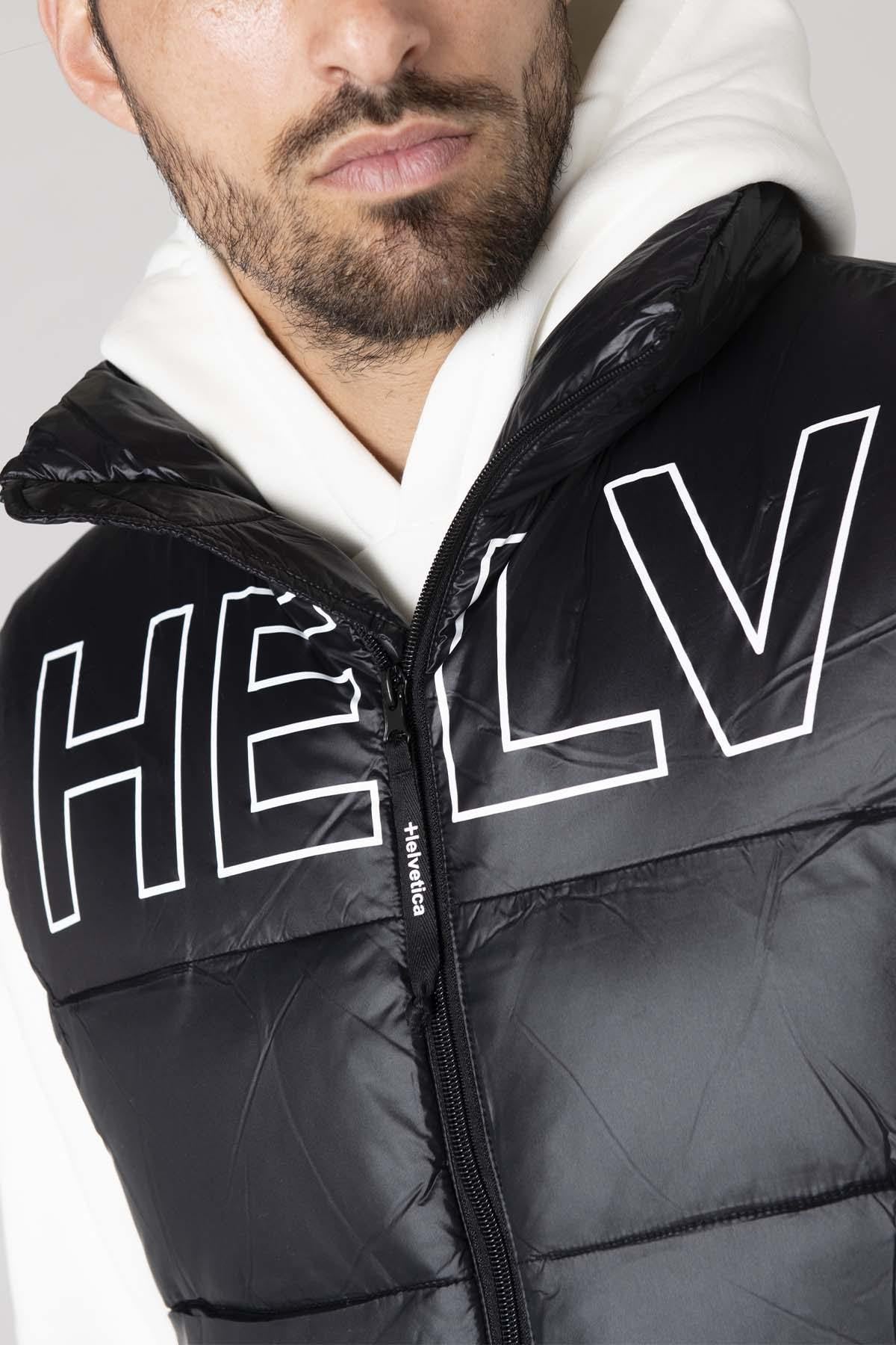Black nylon sleeveless down jacket - Image n°5