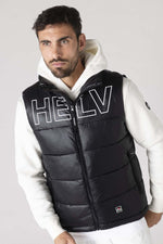 Black nylon sleeveless down jacket - Image n°7