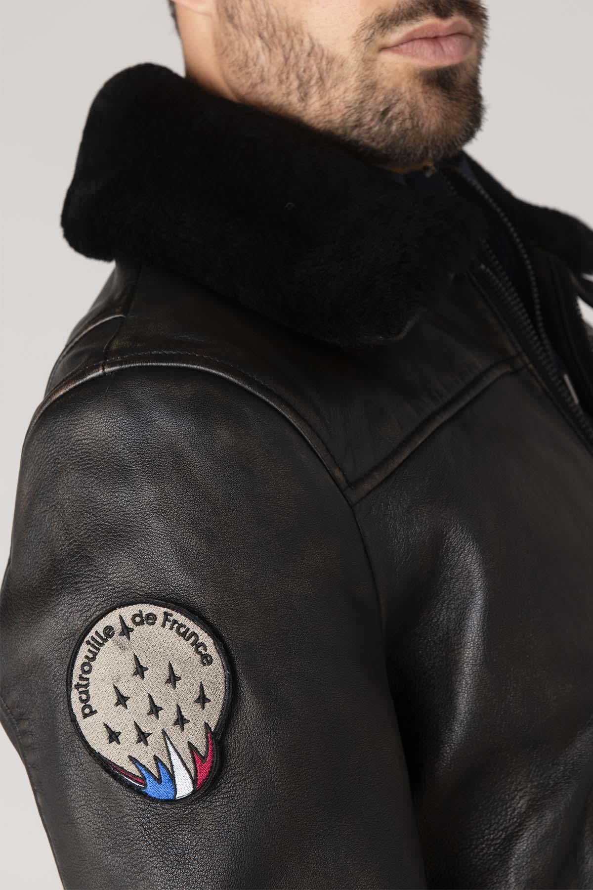 Redskins' RAFAL YCON: patinated lambskin, ribbed trims, shearling. - Image n°4