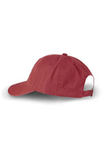 Red embroidered cotton cap - Image n°5