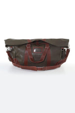 72h travel bag in dark khaki leather - Image n°3