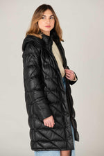 Black sheep leather jacket by Oakwood, warm for cold seasons. - Image n°3