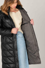 Black sheep leather jacket by Oakwood, warm for cold seasons. - Image n°6
