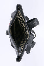 Vintage black leather backpack - Image n°3