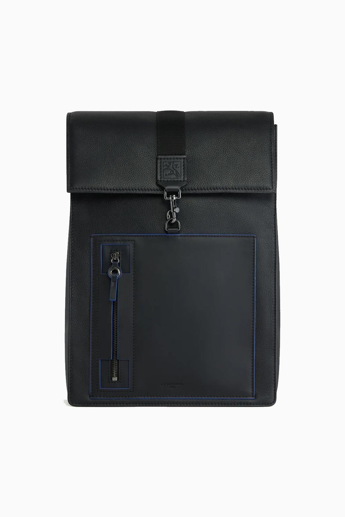 Alexis black leather backpack - Image n°1