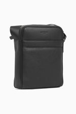Small Charles bag in black grained leather - Image n°3