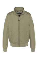 Schott Kenny bomber: sage khaki fleece, MA-1 pocket, ribbed trims. - Image n°4