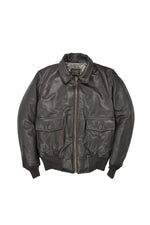 Brown Leather Cockpit G-1 Bomber Jacket - Image n°8