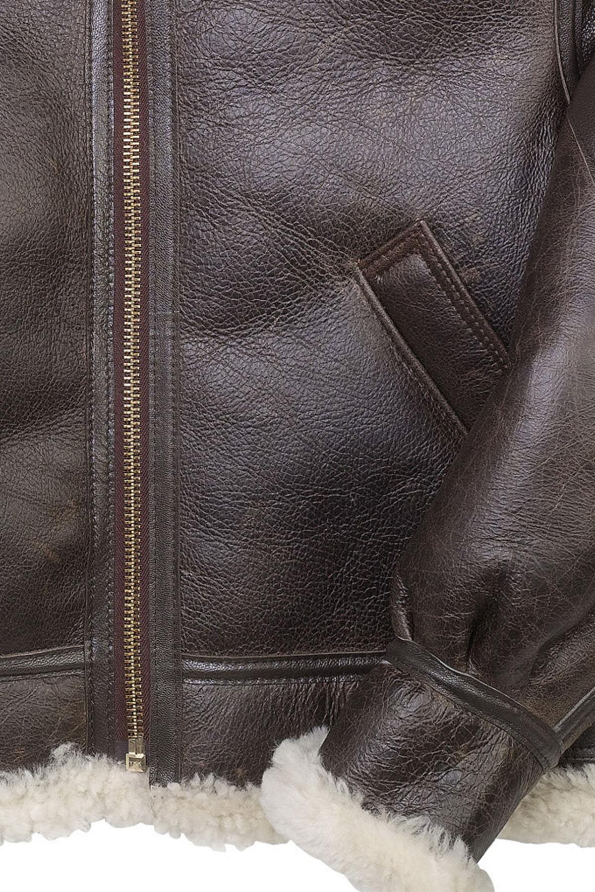 Thick shearling B-3: warmth and durability, a WWII aviation classic. - Image n°8