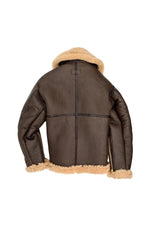 Z2109 Brown: thick shearling, RAF bomber warmth, patina that evolves. - Image n°7