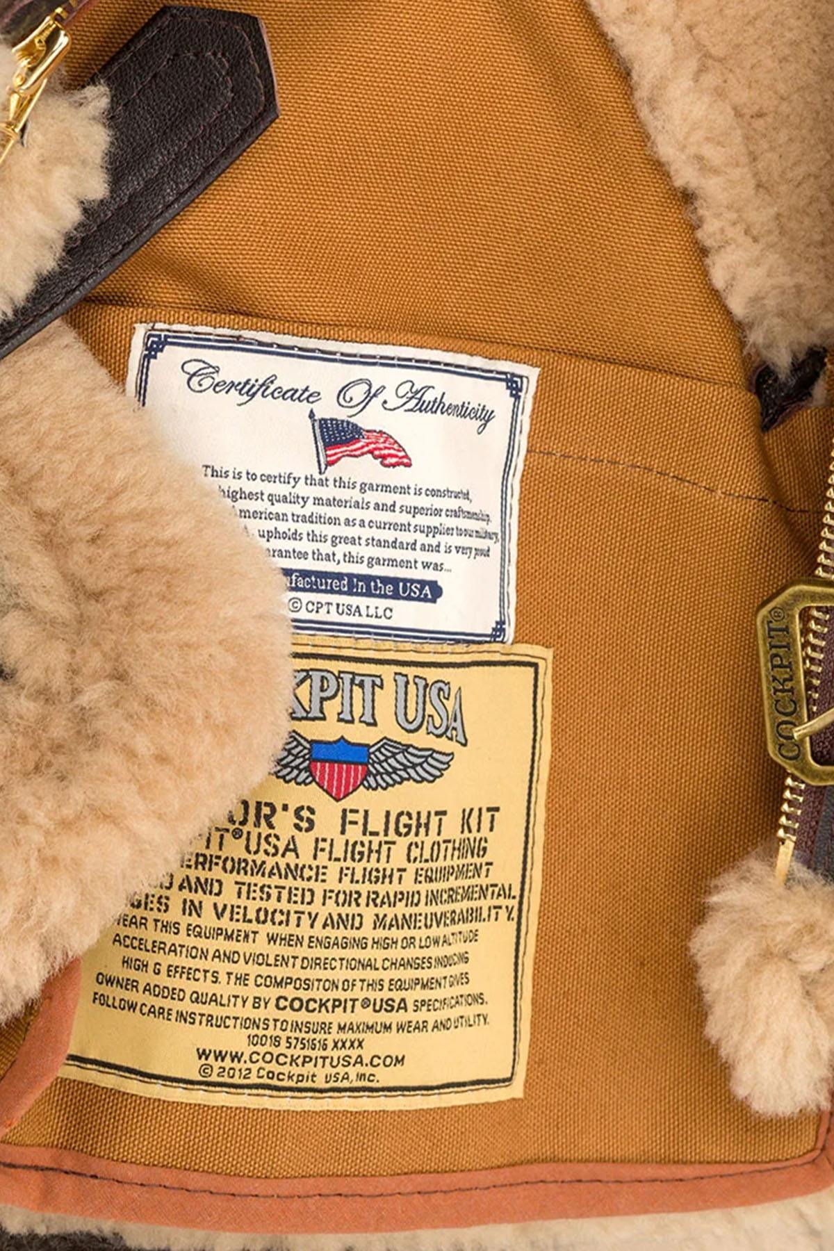 Z2109 Brown: thick shearling, RAF bomber warmth, patina that evolves. - Image n°5