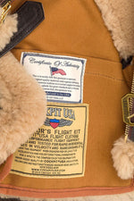 Z2109 Brown: thick shearling, RAF bomber warmth, patina that evolves. - Image n°5