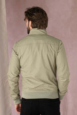 Schott Kenny bomber: sage khaki fleece, MA-1 pocket, ribbed trims. - Image n°7