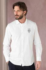 Off-white shirt with aeronautical logo - Image n°1
