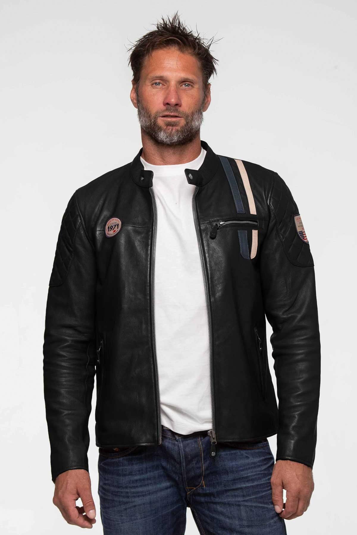A black lambskin jacket, Steve McQueen's 1971 Le Mans in every stitch. - Image n°3