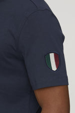 Navy blue cotton short-sleeve T-shirt - Image n°6