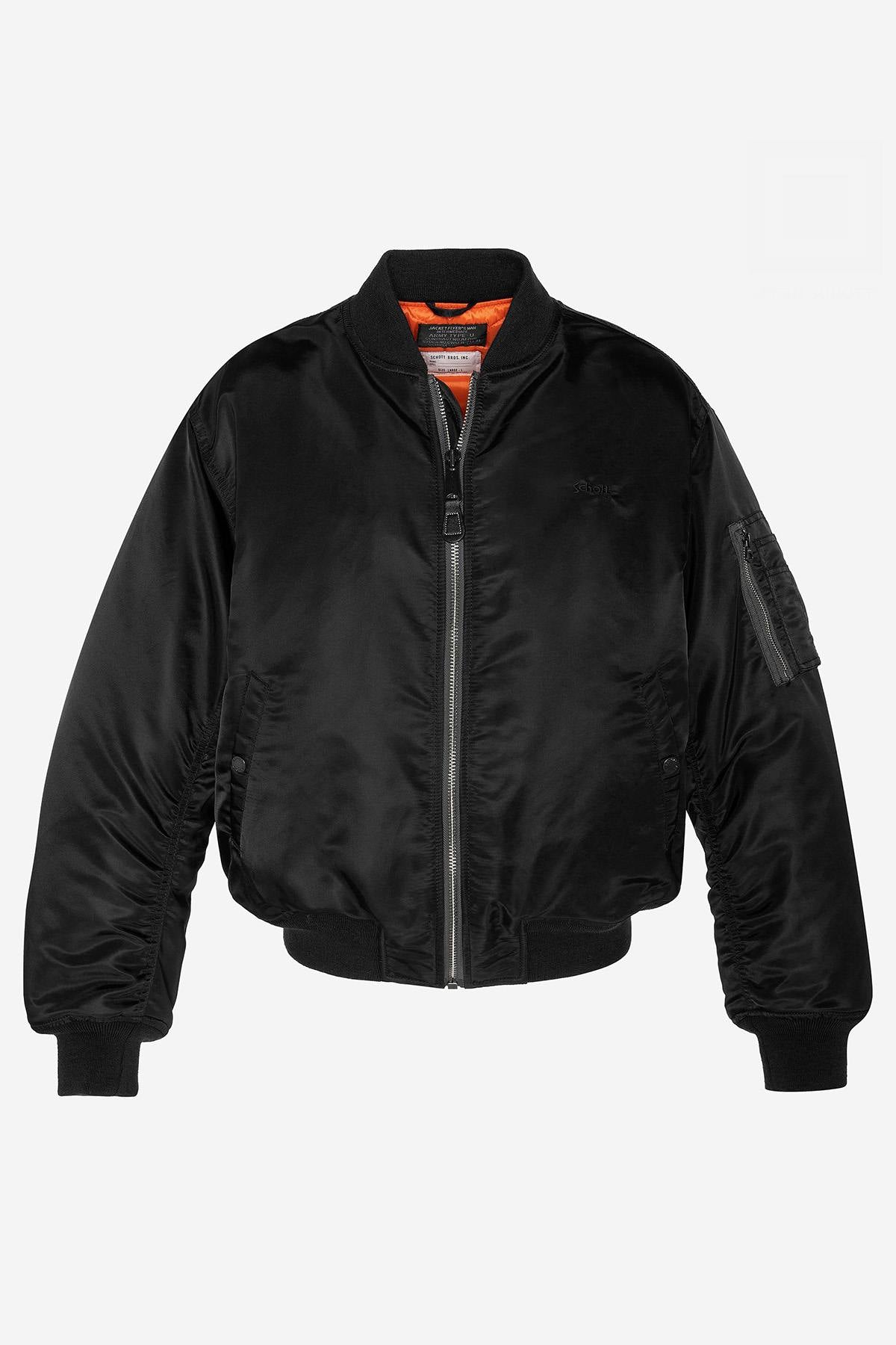 Black recycled nylon bombers - Image n°5