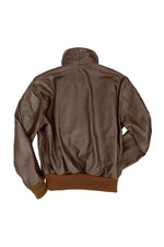 The A-2 flight jacket in seal brown horsehide, true to its WWII roots. - Image n°5