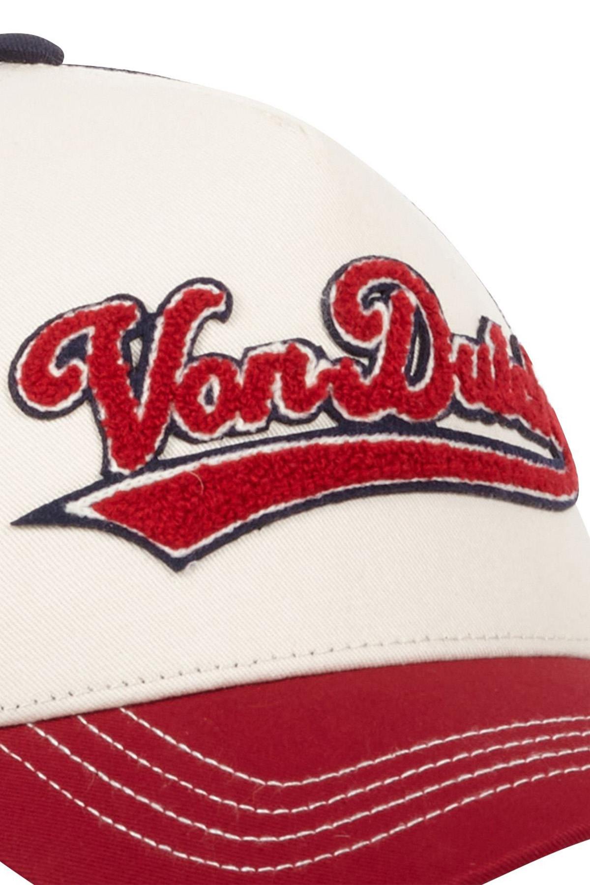 White, black and red bi-material trucker cap - Image n°3