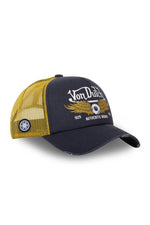Black and yellow rock style trucker cap - Image n°4