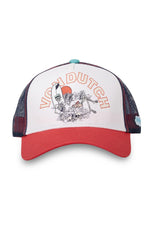 White, red and navy surfer cap - Image n°3