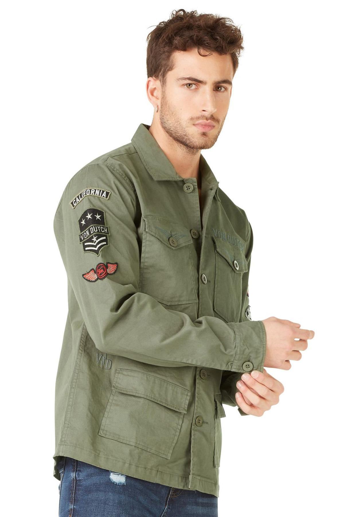 Cotton jacket with patches - Image n°4
