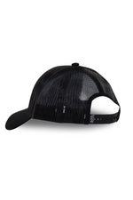 Black trucker cap with winged tiger print - Image n°4
