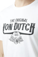White t-shirt with black logo - Image n°2