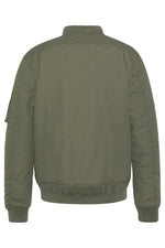 Sage khaki nylon bomber jacket - Image n°8