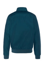 Casual blue bomber-inspired textile jacket - Image n°2