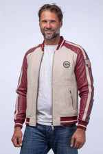McQueen's racing legacy in a deep red sheepskin jacket-light, supple. - Image n°3