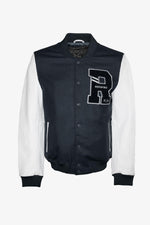 A slim-fit teddy jacket blending leather and nylon for urban style. - Image n°9