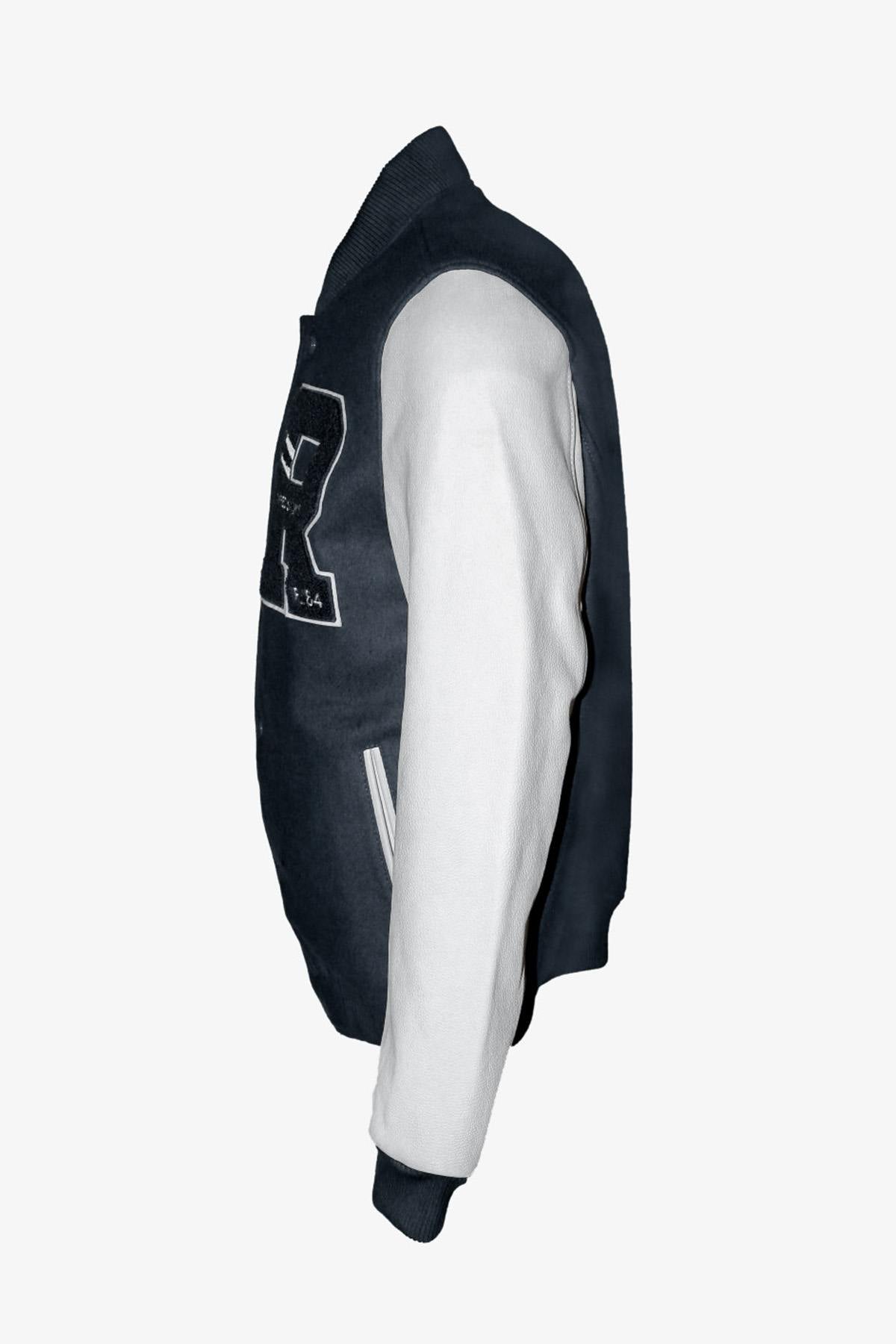A slim-fit teddy jacket blending leather and nylon for urban style. - Image n°11