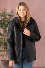 Cityzen's black pearl lambskin jacket-soft, light and timelessly chic. - Image n°1