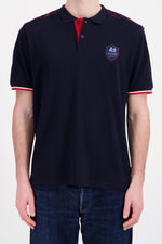 Navy blue cotton polo shirt from the 24h of Le Mans - Image n°1