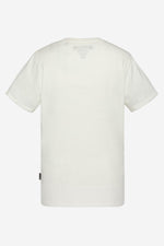 Off-white cotton T-shirt with heart print - Image n°5