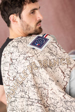 Light gray leather jacket with gray patches - Image n°7