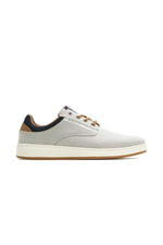Gray and navy textile shoes - Image n°5