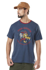 Round-neck cotton T-shirt with print - Image n°1