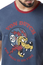 Round-neck cotton T-shirt with print - Image n°2