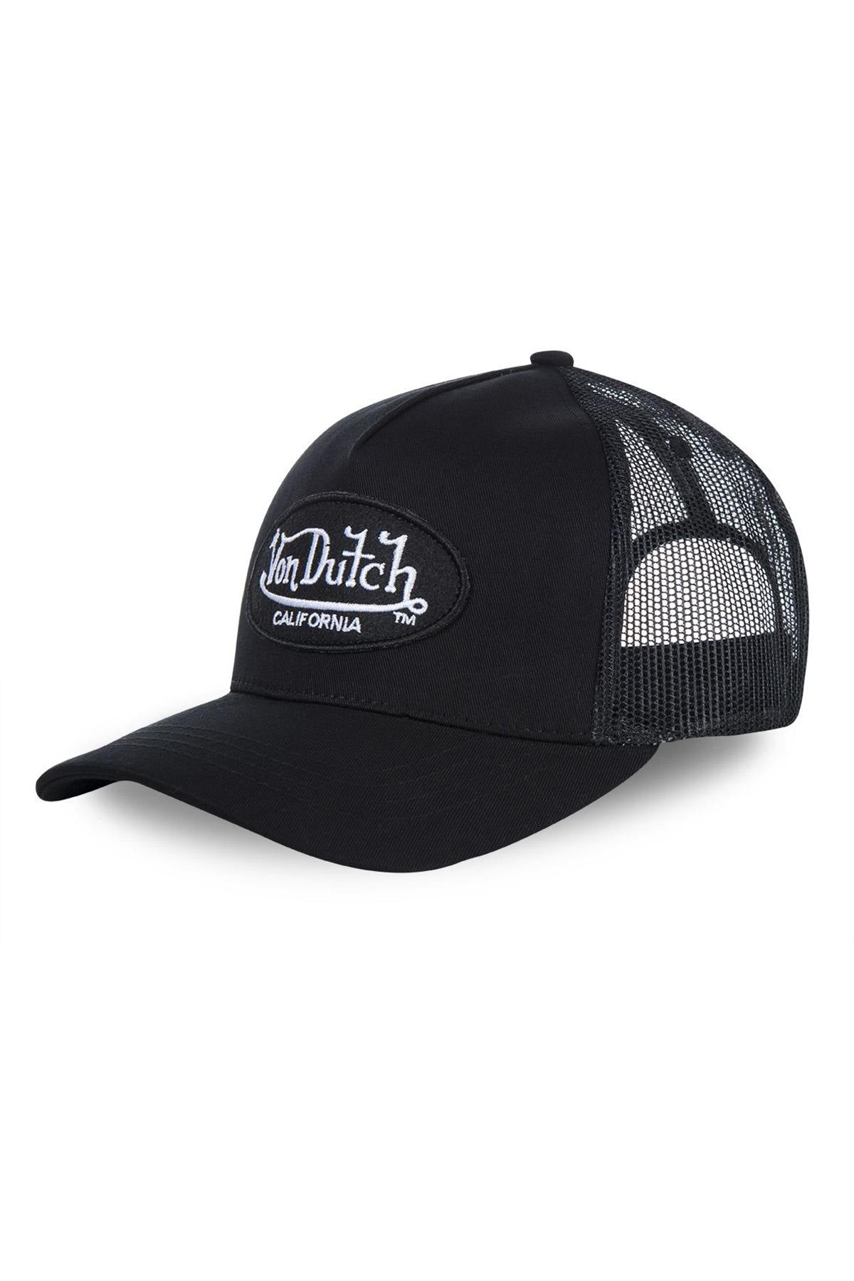 Black trucker cap with white logo - Image n°2
