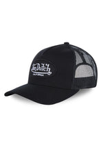 Black trucker cap with white logo - Image n°2