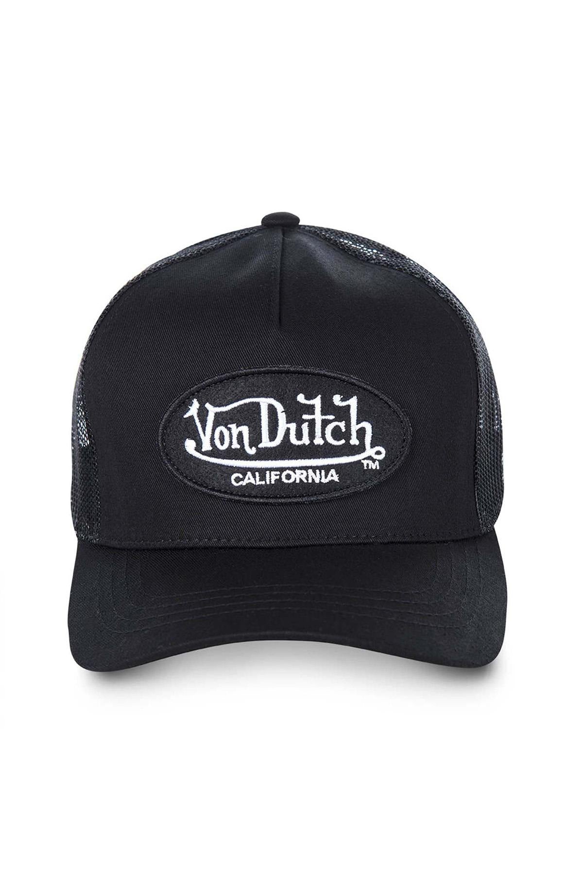 Black trucker cap with white logo - Image n°3