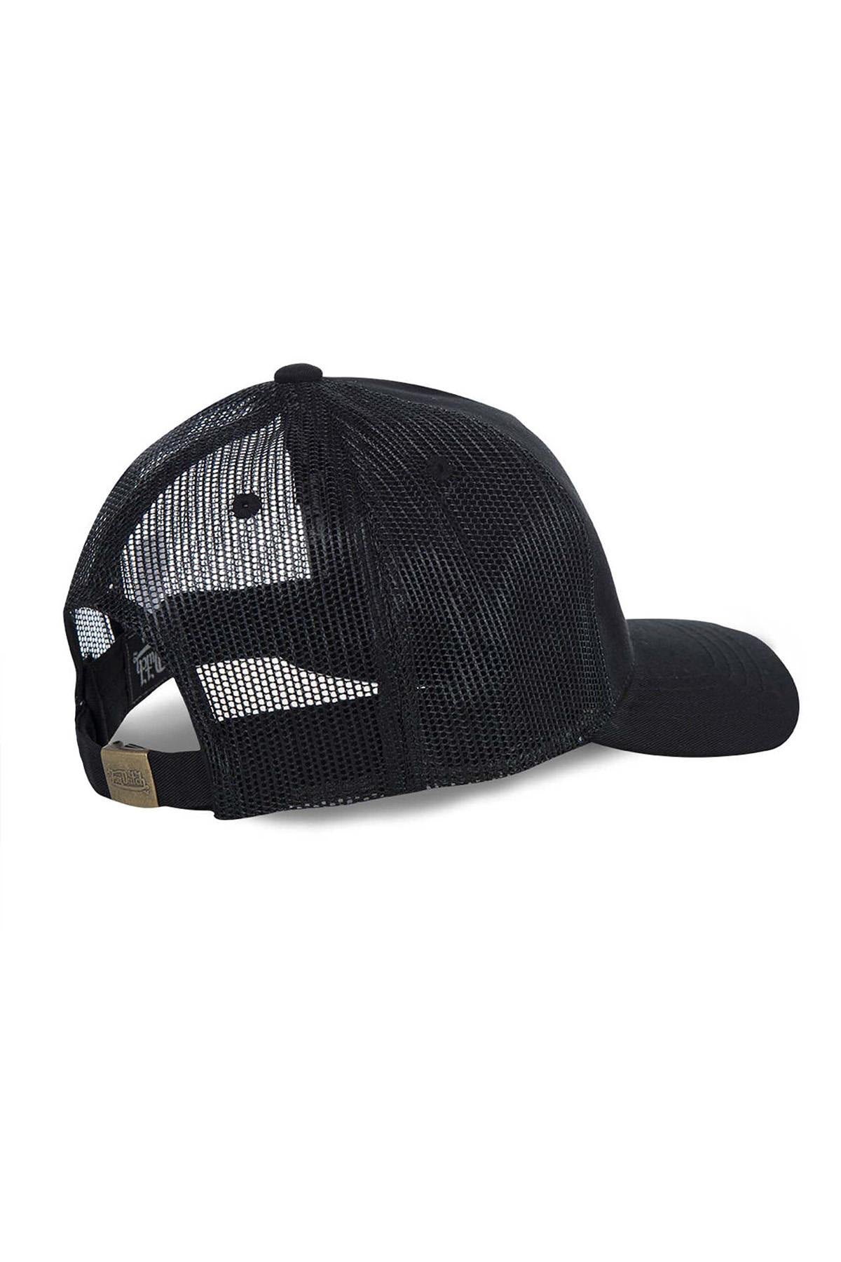 Black trucker cap with white logo - Image n°4