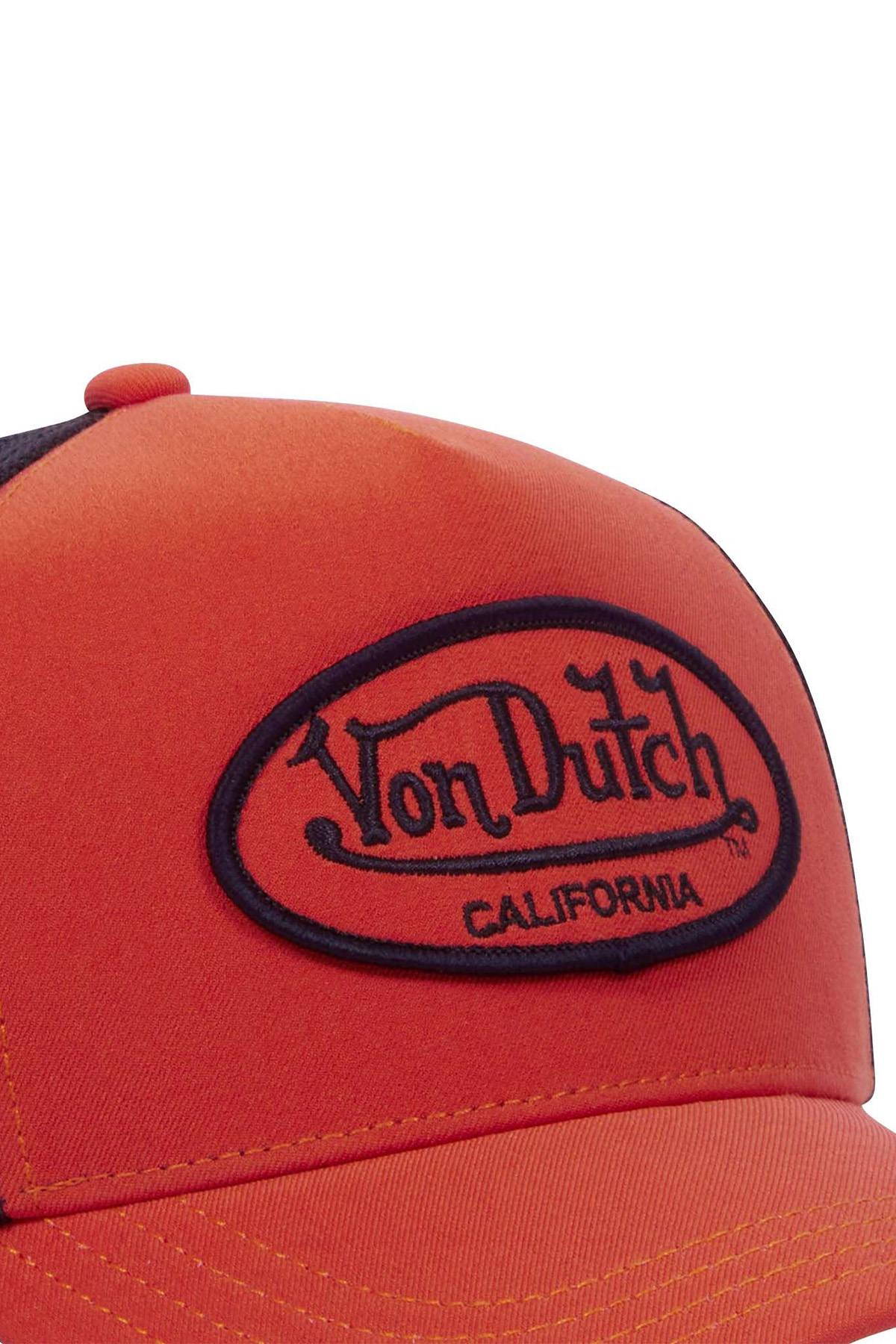 Orange and black trucker cap - Image n°4