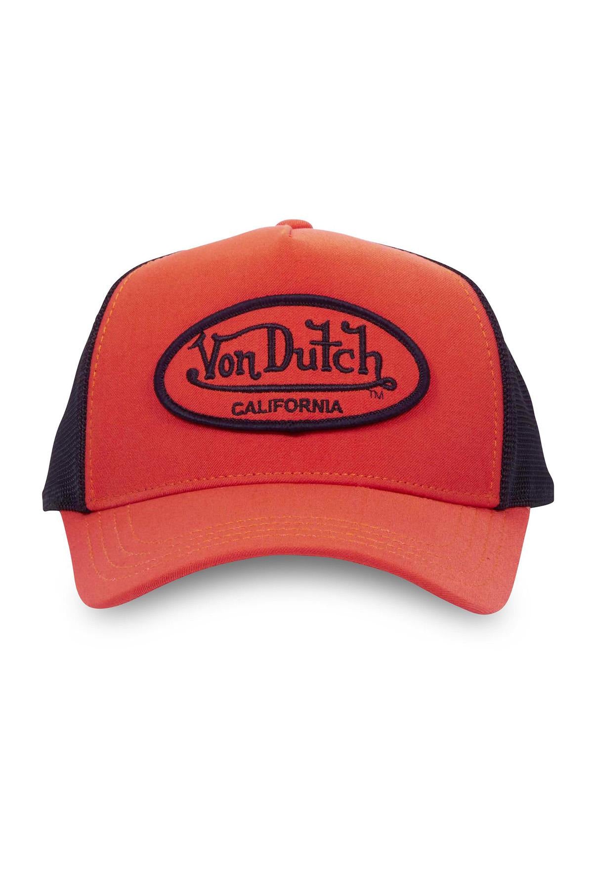 Orange and black trucker cap - Image n°3