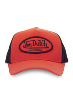 Orange and black trucker cap - Image n°3