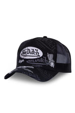 Black graffiti style trucker cap - Image n°1